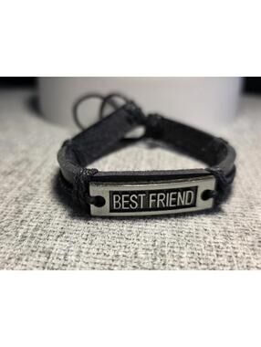 BEST FRIEND leather bracelet Adjustable